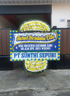 Papan Bunga Duka di Suka Asih
